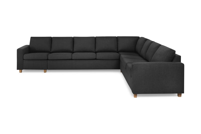 Crazy 7-personers Vendbar L-formet XX-Large Hjørnesofa i Stof - Antracit - Møbler - Sofaer - Hjørnesofa