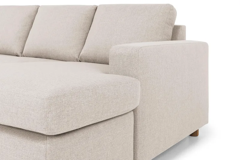 Crazy 7-personers Højrevendt U-formet XX-Large Hjørnesofa med Divan i Stof - Beige - Møbler - Sofaer - Hjørnesofa - Hjørnesofa med chaiselong