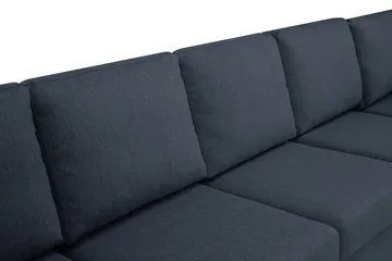 Crazy 7-personers Højrevendt U-formet XX-Large Hjørnesofa med Divan i Stof - Mørkeblå - Møbler - Sofaer - Hj ørnesofa - Hjørnesofa med chaiselong