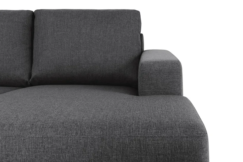 Crazy 7-personers Højrevendt U-formet XX-Large Hjørnesofa med Divan i Stof - Mørkegrå - Møbler - Sofaer - Hjørnesofa - Hjørnesofa med chaiselong