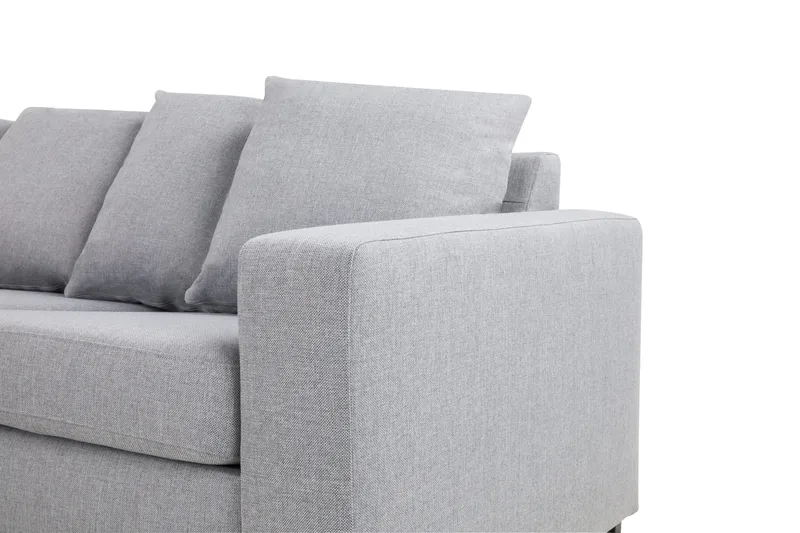 Crazy 7-personers Venstrevendt U-formet XX-Large Hjørnesofa med Divan i Stof - Grå - Møbler - Sofaer - Hjørnesofa - Hjørnesofa med chaiselong