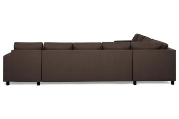 Crazy 7-personers højrevendt U-formet XX-Large hjørnesofa med chaiselong i stof - Brun - Møbler - Sofaer - Hjørnesofa - Hj ørnesofa med chaiselong