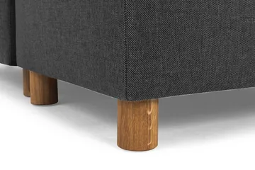 Crazy 7-personers Vendbar U-formet XX-Large Hjørnesofa med Divan i Stof - Antracit - Møbler - Sofaer - Hjørnesofa - Hjørnesofa med chaiselong
