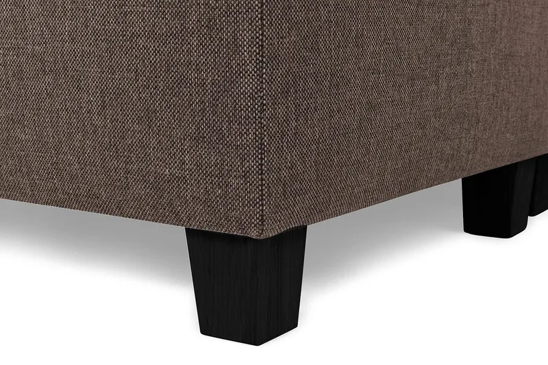 Crazy 7-personers Højrevendt U-formet XX-Large Hjørnesofa med Divan i Stof - Brun - Møbler - Sofaer - Hjørnesofa - Hjørnesofa med chaiselong