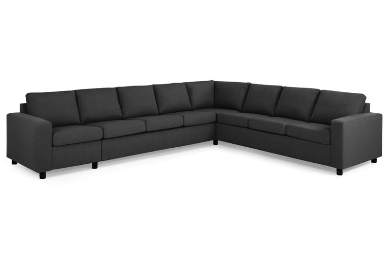 Crazy 7-personers Vendbar L-formet XX-Large Hjørnesofa i Stof - Antracit - Møbler - Sofaer - Hjørnesofa