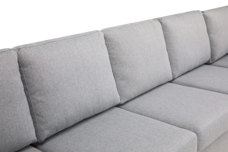 Crazy 7-personers Vendbar U-formet XX-Large Hjørnesofa med Divan i Stof - Grå - Møbler - Sofaer - Hjørnesofa - Hjørnesofa med chaiselong