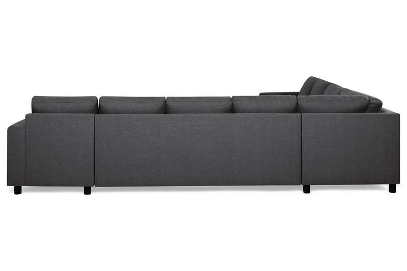 Crazy 7-personers Højrevendt U-formet XX-Large Hjørnesofa med Divan i Stof - Mørkegrå - Møbler - Sofaer - Hjørnesofa - Hjørnesofa med chaiselong