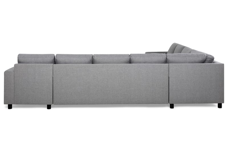 Crazy 7-personers Højrevendt U-formet XX-Large Hjørnesofa med Divan i Stof - Grå - Møbler - Sofaer - Hjørnesofa - Hjørnesofa med chaiselong