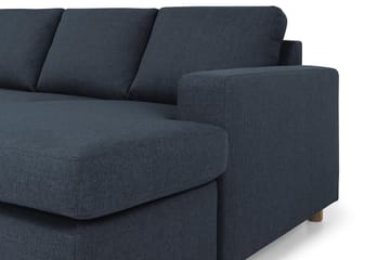 Crazy 7-personers Højrevendt U-formet XX-Large Hjørnesofa med Divan i Stof - Blå - Møbler - Sofaer - Hjørnesofa - Hjørnesofa med chaiselong