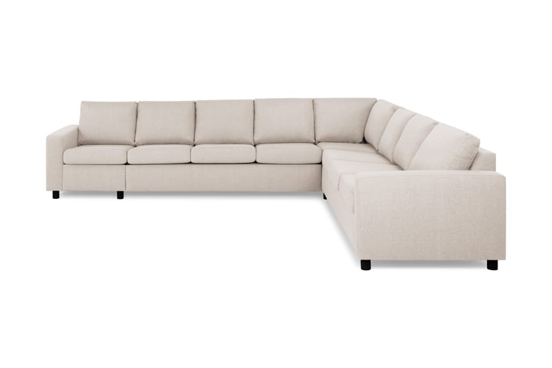 Crazy 7-personers Vendbar L-formet XX-Large Hjørnesofa i Stof - Beige - Møbler - Sofaer - Hjørnesofa