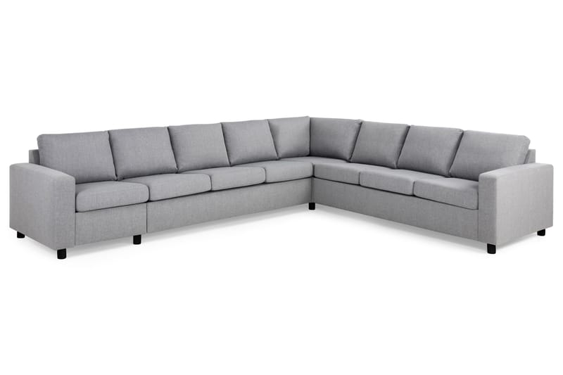 Crazy 7-personers Vendbar L-formet XX-Large Hjørnesofa i Stof - Grå - Møbler - Sofaer - Hjørnesofa
