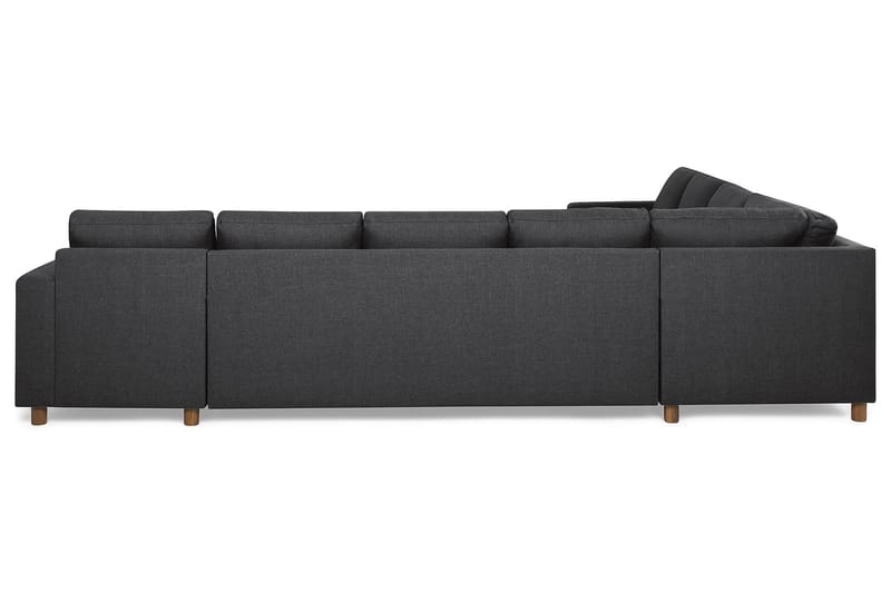 Crazy 7-personers Højrevendt U-formet XX-Large Hjørnesofa med Divan i Stof - Mørkegrå - Møbler - Sofaer - Hjørnesofa - Hjørnesofa med chaiselong
