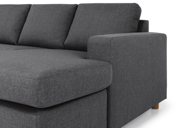 Crazy 7-personers Højrevendt U-formet XX-Large Hjørnesofa med Divan i Stof - Mørkegrå - Møbler - Sofaer - Hjørnesofa - Hjørnesofa med chaiselong