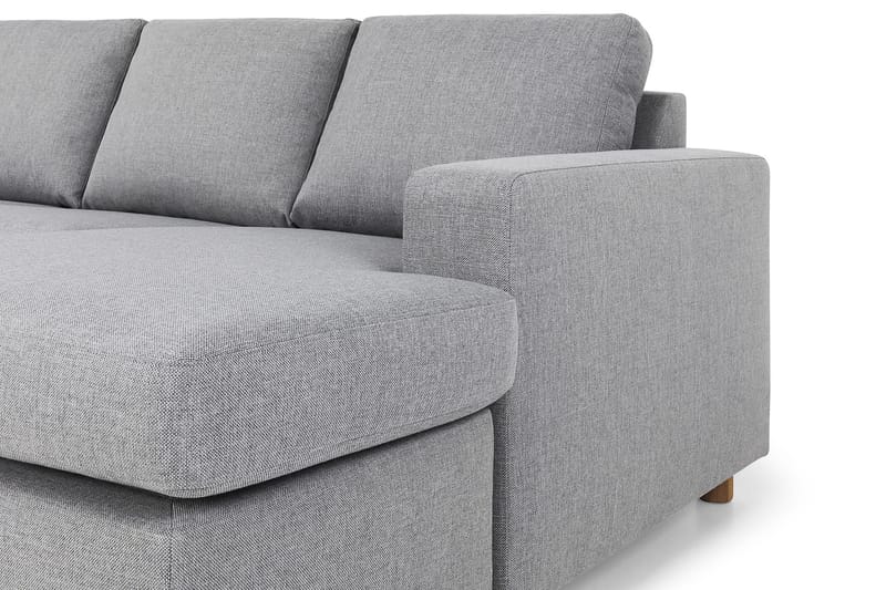 Crazy 7-personers Højrevendt U-formet XX-Large Hjørnesofa med Divan i Stof - Grå - Møbler - Sofaer - Hjørnesofa - Hjørnesofa med chaiselong