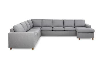 Crazy 7-personers Højrevendt U-formet XX-Large Hjørnesofa med Divan i Stof