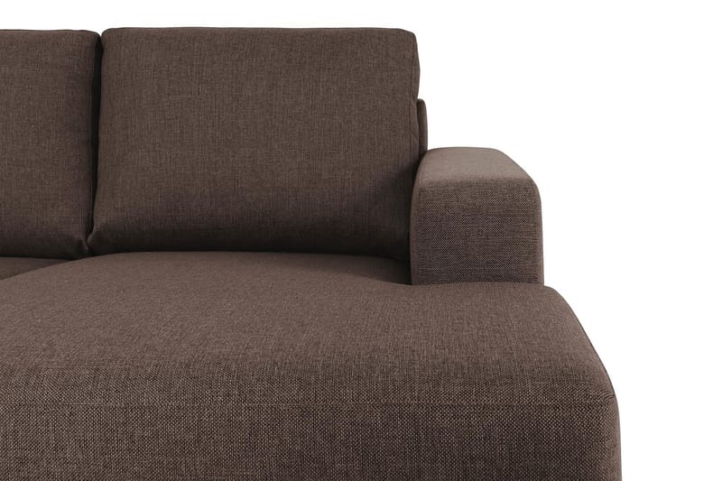 Crazy 7-personers Højrevendt U-formet XX-Large Hjørnesofa med Divan i Stof - Brun - Møbler - Sofaer - Hjørnesofa - Hjørnesofa med chaiselong