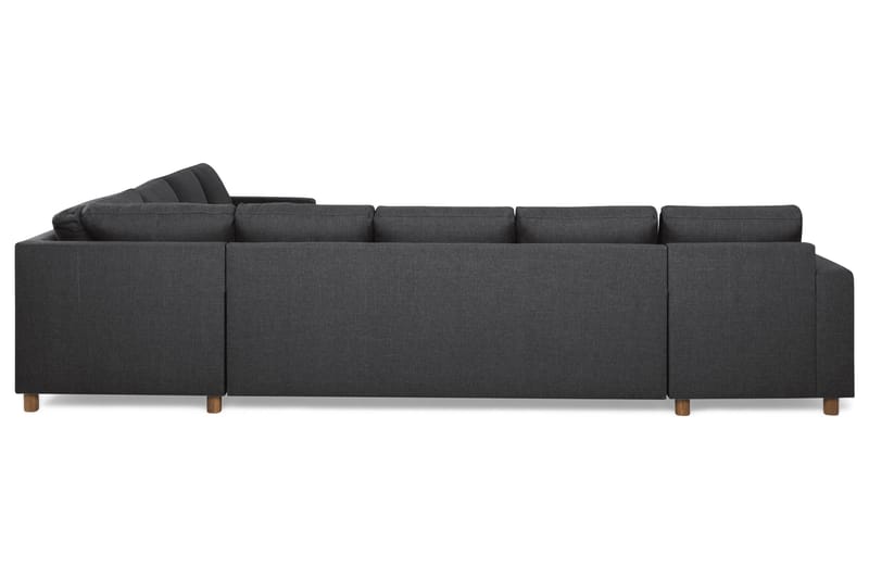 Crazy 7-personers Vendbar L-formet XX-Large Hjørnesofa i Stof - Mørkegrå - Møbler - Sofaer - Hjørnesofa