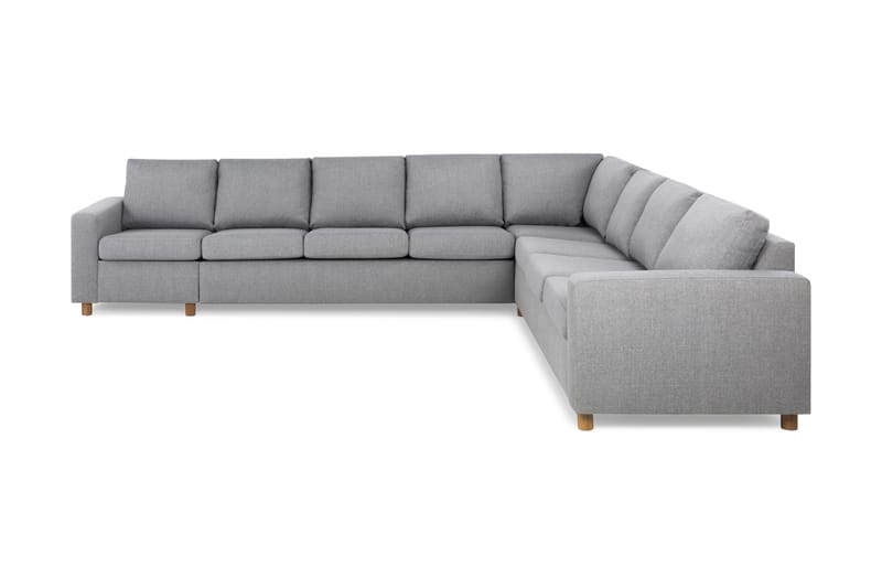 Crazy 7-personers Vendbar L-formet XX-Large Hjørnesofa i Stof - Grå - Møbler - Sofaer - Hjørnesofa
