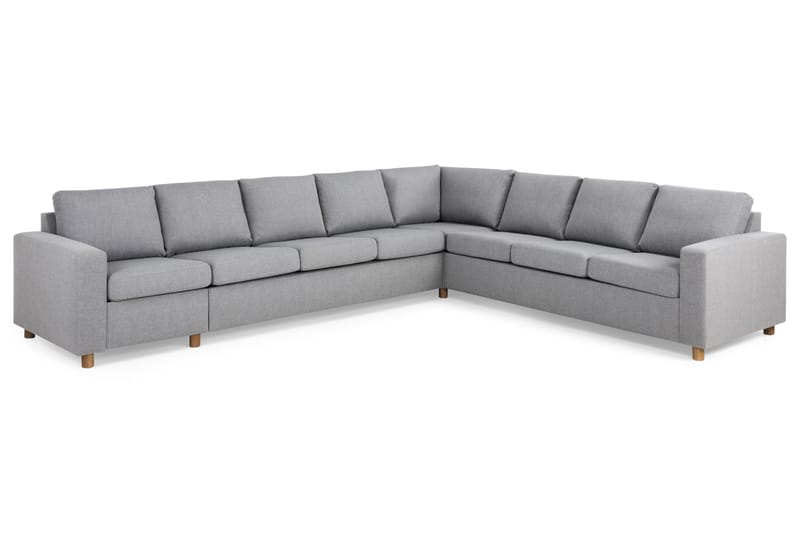 Crazy 7-personers Vendbar L-formet XX-Large Hjørnesofa i Stof - Grå - Møbler - Sofaer - Hjørnesofa