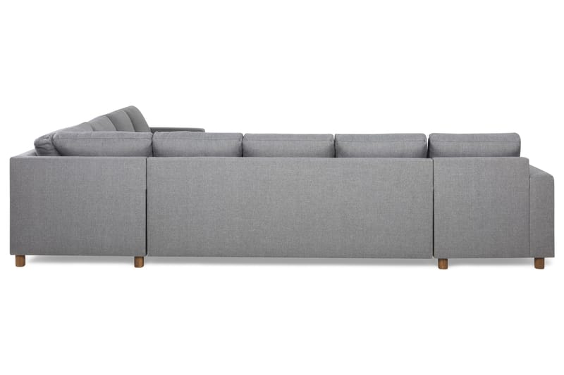Crazy 7-personers Vendbar L-formet XX-Large Hjørnesofa i Stof - Grå - Møbler - Sofaer - Hjørnesofa