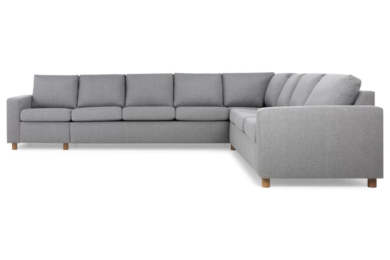 Crazy 7-personers Vendbar L-formet XX-Large Hjørnesofa i Stof - Grå - Møbler - Sofaer - Hjørnesofa