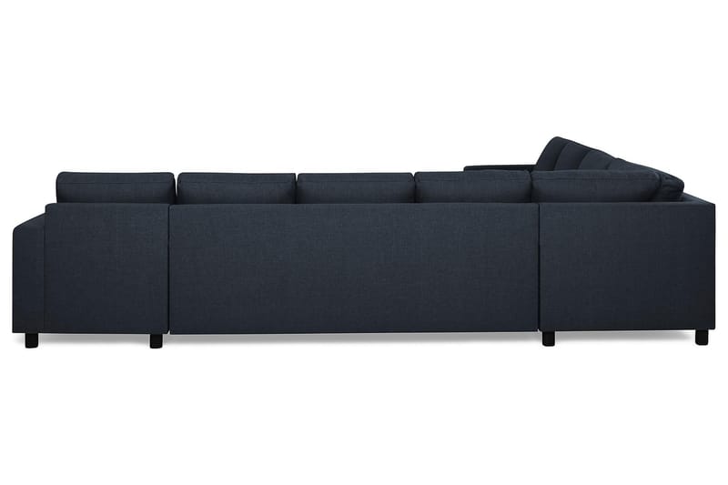 Crazy 7-personers Højrevendt U-formet XX-Large Hjørnesofa med Divan i Stof - Blå - Møbler - Sofaer - Hjørnesofa - Hjørnesofa med chaiselong