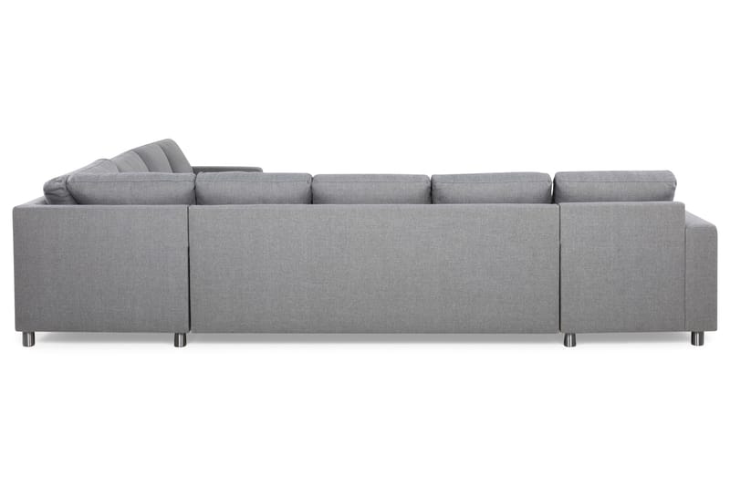 Crazy 7-personers Vendbar L-formet XX-Large Hjørnesofa i Stof - Grå - Møbler - Sofaer - Hjørnesofa