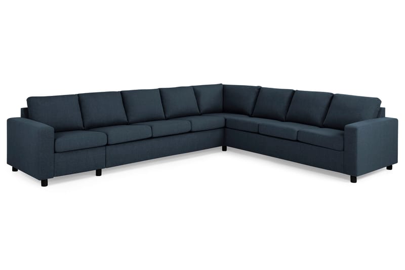 Crazy 7-personers Vendbar L-formet XX-Large Hjørnesofa i Stof - Blå - Møbler - Sofaer - Hjørnesofa