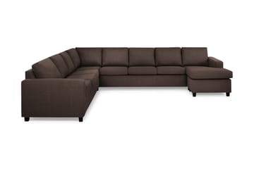 Crazy 7-personers Højrevendt U-formet XX-Large Hjørnesofa med Divan i Stof
