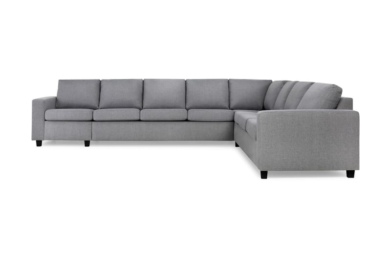 Crazy 7-personers Vendbar L-formet XX-Large Hjørnesofa i Stof - Grå - Møbler - Sofaer - Hjørnesofa