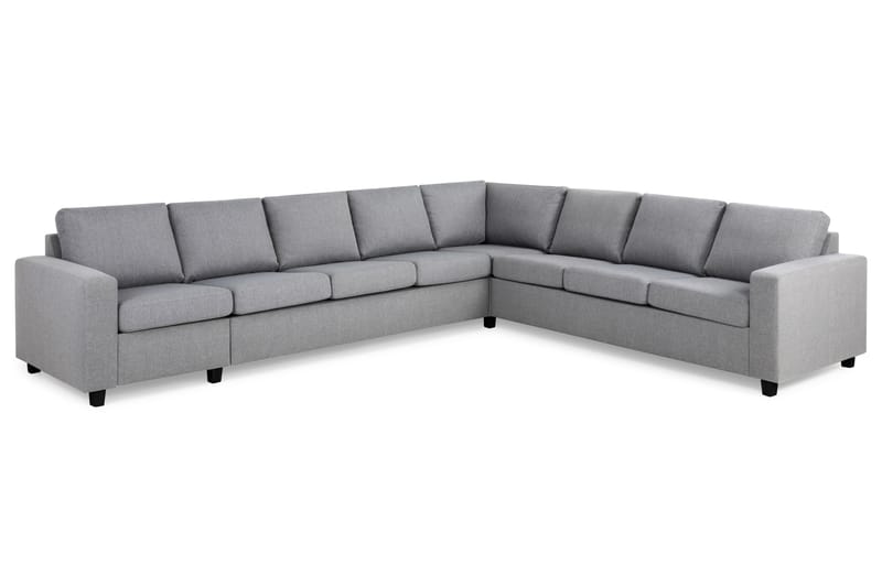 Crazy 7-personers Vendbar L-formet XX-Large Hjørnesofa i Stof - Grå - Møbler - Sofaer - Hjørnesofa