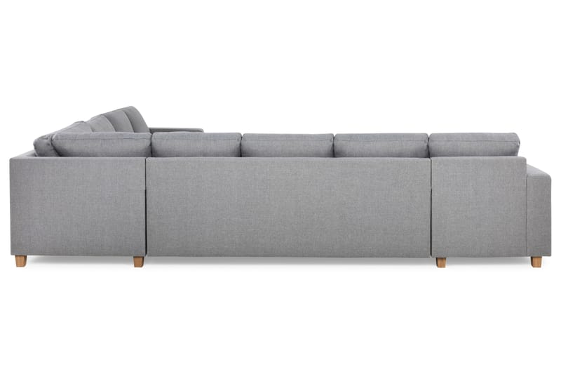 Crazy 7-personers Vendbar L-formet XX-Large Hjørnesofa i Stof - Grå - Møbler - Sofaer - Hjørnesofa