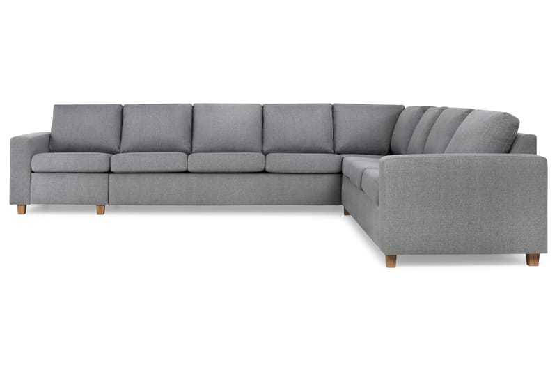 Crazy 7-personers Vendbar L-formet XX-Large Hjørnesofa i Stof - Grå - Møbler - Sofaer - Hjørnesofa