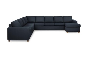 Crazy 7-personers Højrevendt U-formet XX-Large Hjørnesofa med Divan i Stof