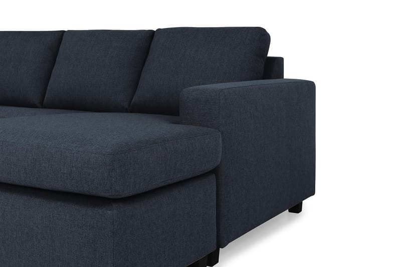 Crazy 7-personers Højrevendt U-formet XX-Large Hjørnesofa med Divan i Stof - Blå - Møbler - Sofaer - Hjørnesofa - Hjørnesofa med chaiselong