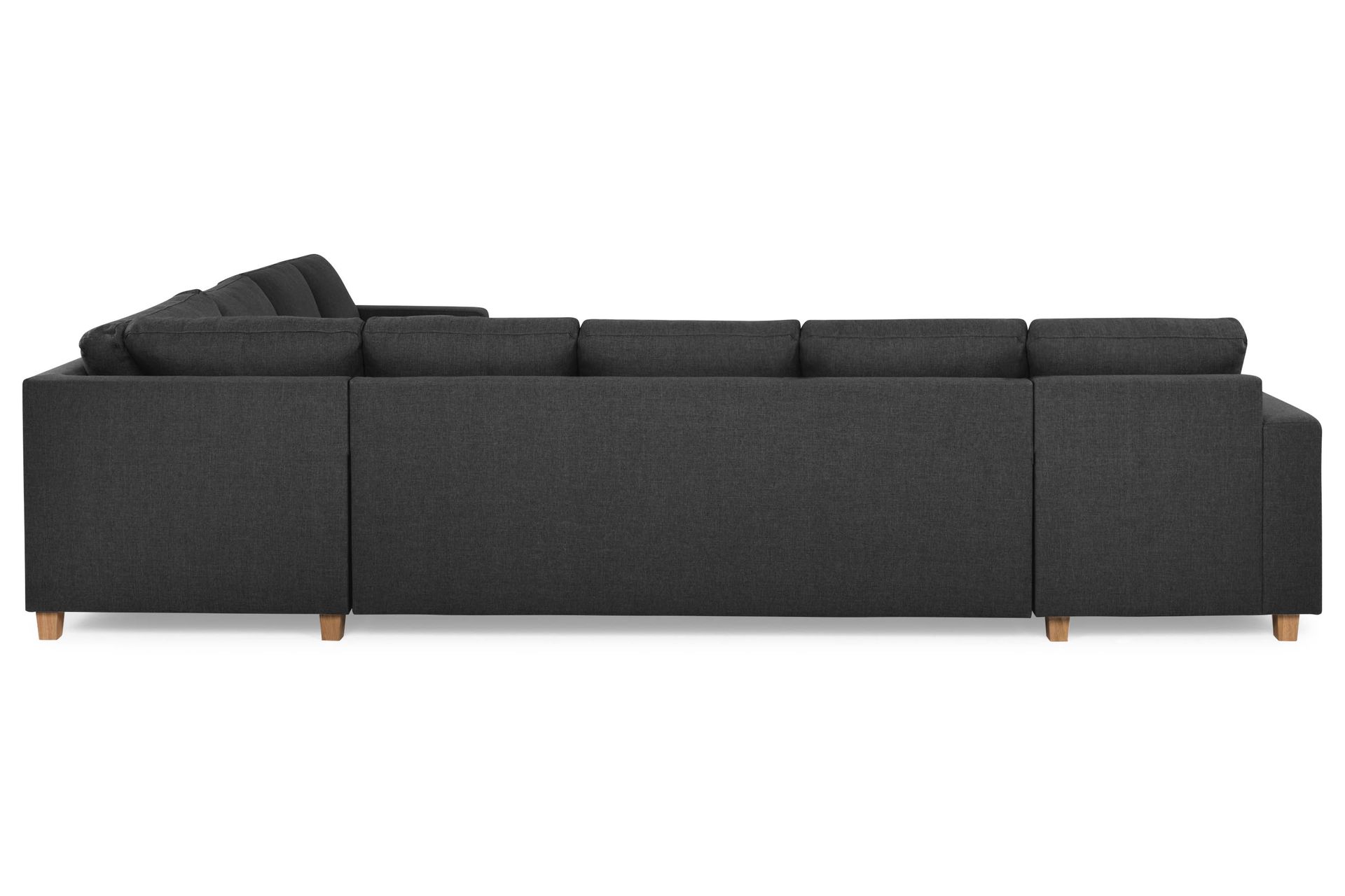 Crazy 7-personers Vendbar L-formet XX-Large Hjørnesofa i Stof - Antracit - Møbler - Sofaer - Hjørnesofa