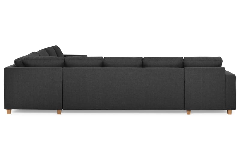 Crazy 7-personers Vendbar L-formet XX-Large Hjørnesofa i Stof - Antracit - Møbler - Sofaer - Hjørnesofa
