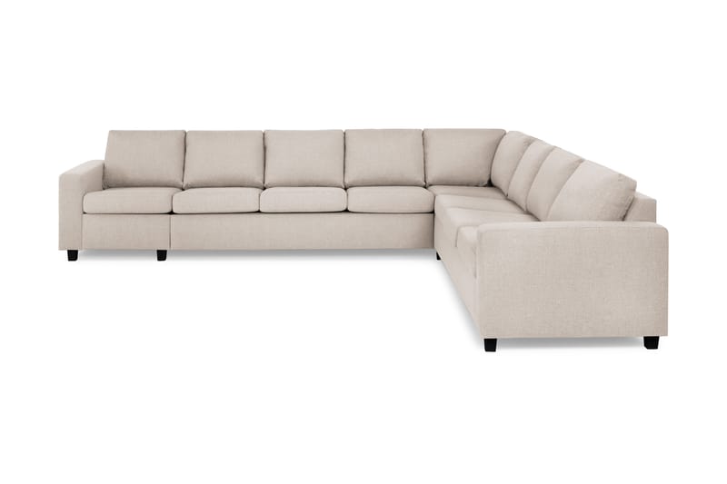 Crazy 7-personers Vendbar L-formet XX-Large Hjørnesofa i Stof - Beige - Møbler - Sofaer - Hjørnesofa