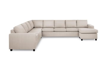 Crazy 7-personers Højrevendt U-formet XX-Large Hjørnesofa med Divan i Stof