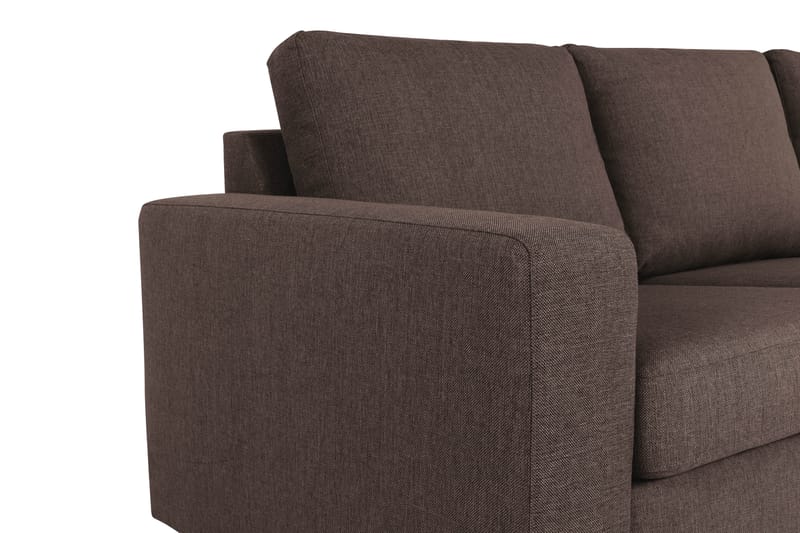 Crazy 7-personers Vendbar L-formet XX-Large Hjørnesofa i Stof - Brun - Møbler - Sofaer - Hjørnesofa