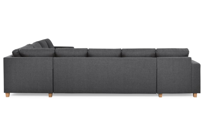 Crazy 7-personers Vendbar L-formet XX-Large Hjørnesofa i Stof - Mørkegrå - Møbler - Sofaer - Hjørnesofa