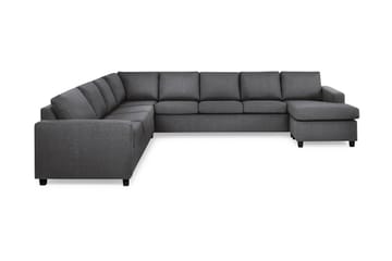 Crazy 7-personers Højrevendt U-formet XX-Large Hjørnesofa med Divan i Stof