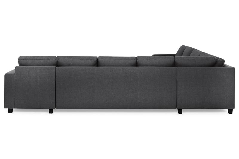 Crazy 7-personers Højrevendt U-formet XX-Large Hjørnesofa med Divan i Stof - Mørkegrå - Møbler - Sofaer - Hjørnesofa - Hjørnesofa med chaiselong
