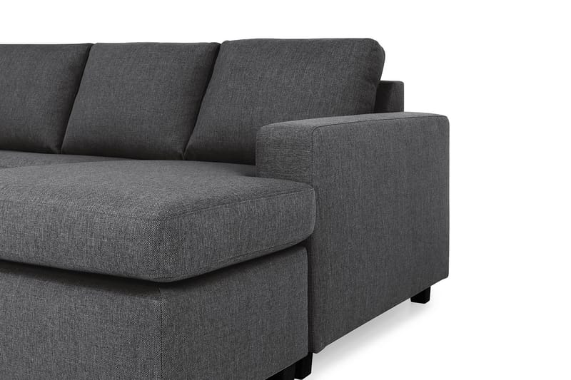 Crazy 7-personers Højrevendt U-formet XX-Large Hjørnesofa med Divan i Stof - Mørkegrå - Møbler - Sofaer - Hjørnesofa - Hjørnesofa med chaiselong