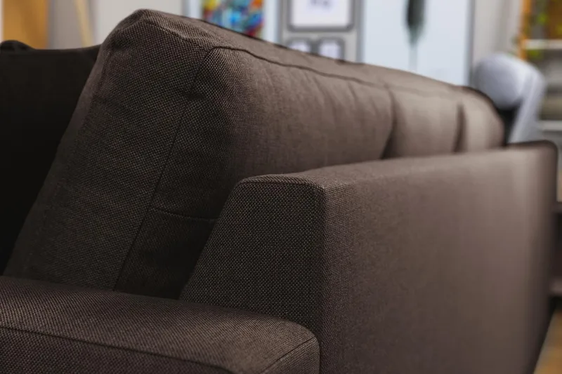 Crazy 7-personers Vendbar L-formet XX-Large Hjørnesofa i Stof - Brun - Møbler - Sofaer - Hjørnesofa