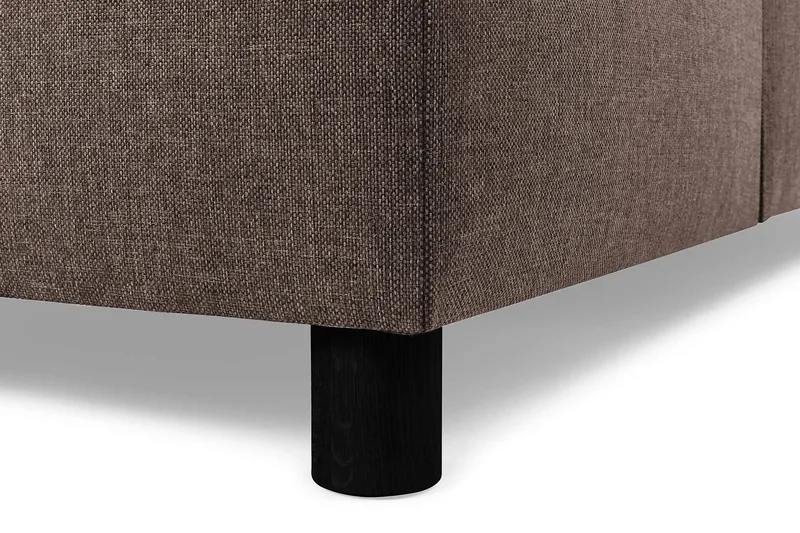 Crazy 7-personers Højrevendt U-formet XX-Large Hjørnesofa med Divan i Stof - Brun - Møbler - Sofaer - Hjørnesofa - Hjørnesofa med chaiselong