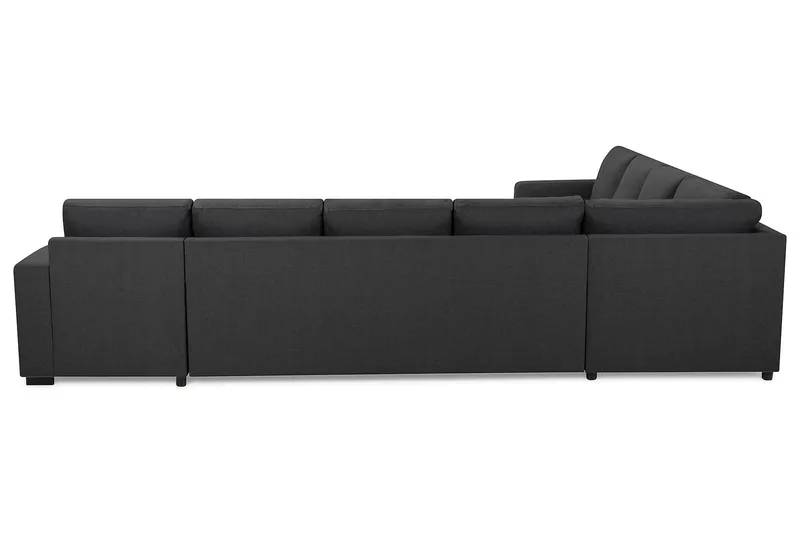 Crazy 7-personers Vendbar U-formet XX-Large Hjørnesofa med Divan i Stof - Mørkegrå - Møbler - Sofaer - Hjørnesofa - Hjørnesofa med chaiselong