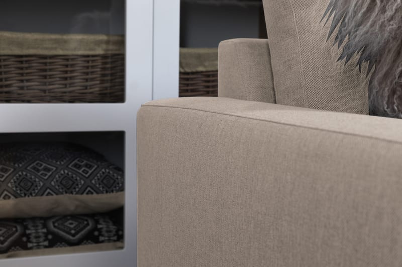 Crazy 7-personers Vendbar L-formet XX-Large Hjørnesofa i Stof - Beige - Møbler - Sofaer - Hjørnesofa