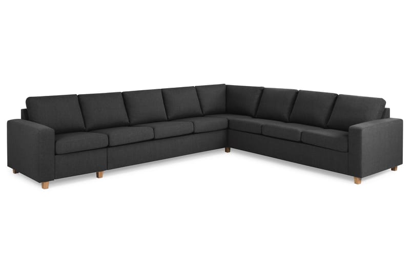 Crazy 7-personers Vendbar L-formet XX-Large Hjørnesofa i Stof - Antracit - Møbler - Sofaer - Hjørnesofa
