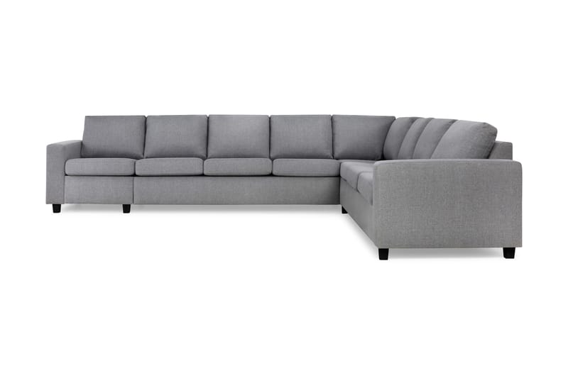 Crazy 7-personers Vendbar L-formet XX-Large Hjørnesofa i Stof - Grå - Møbler - Sofaer - Hjørnesofa